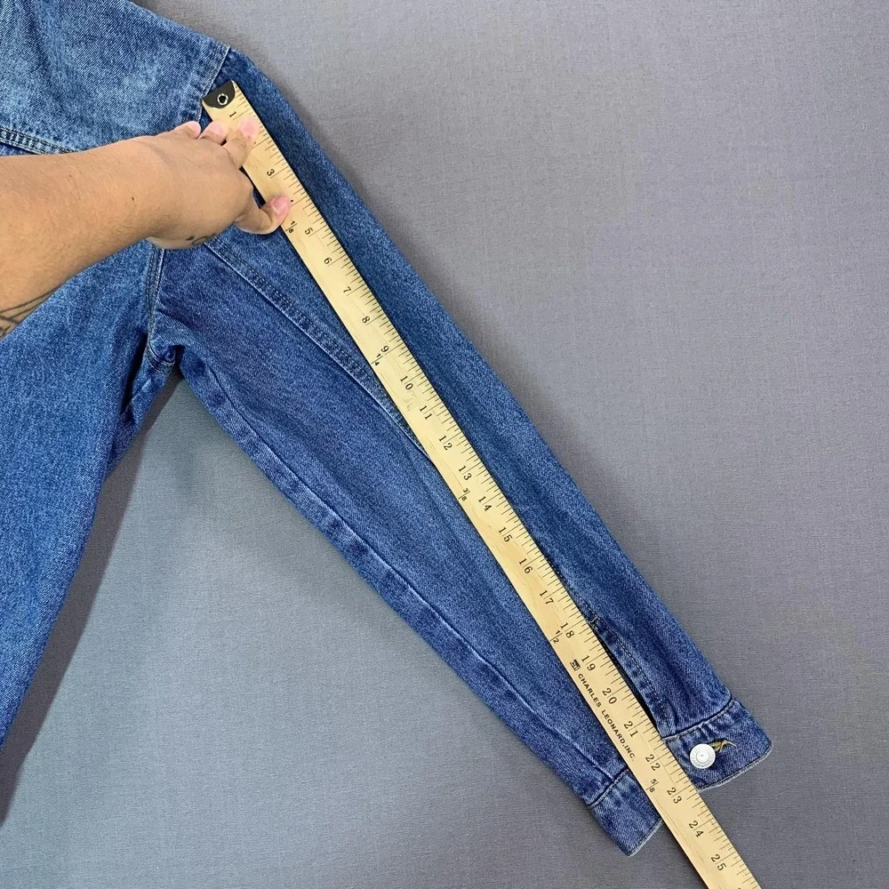 Levi's Jacket Youth XL Blue‎ Jean Denim Trucker Button Front Pockets 13-15 Yrs